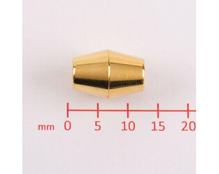 Fermoir magnétique cône argent doré 8.0 mm