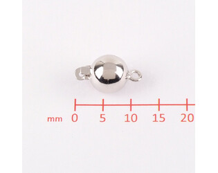 Fermoir boule argent 7.0 mm