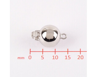 Fermoir boule argent 9.0 mm