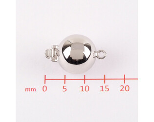Fermoir boule argent 10.0 mm