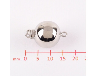 Fermoir boule argent 11.0 mm