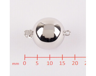 Fermoir boule argent 13.0 mm
