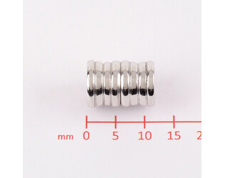 FERMOIR MAGNETIQUE ARGENT TONNEAU 8,0 MM