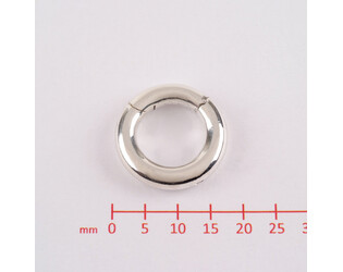 Clip pour perle rond massif argent