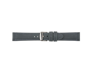 Bracelet de montre riva bleu glad cousu avec boucle acier 20.0 mm